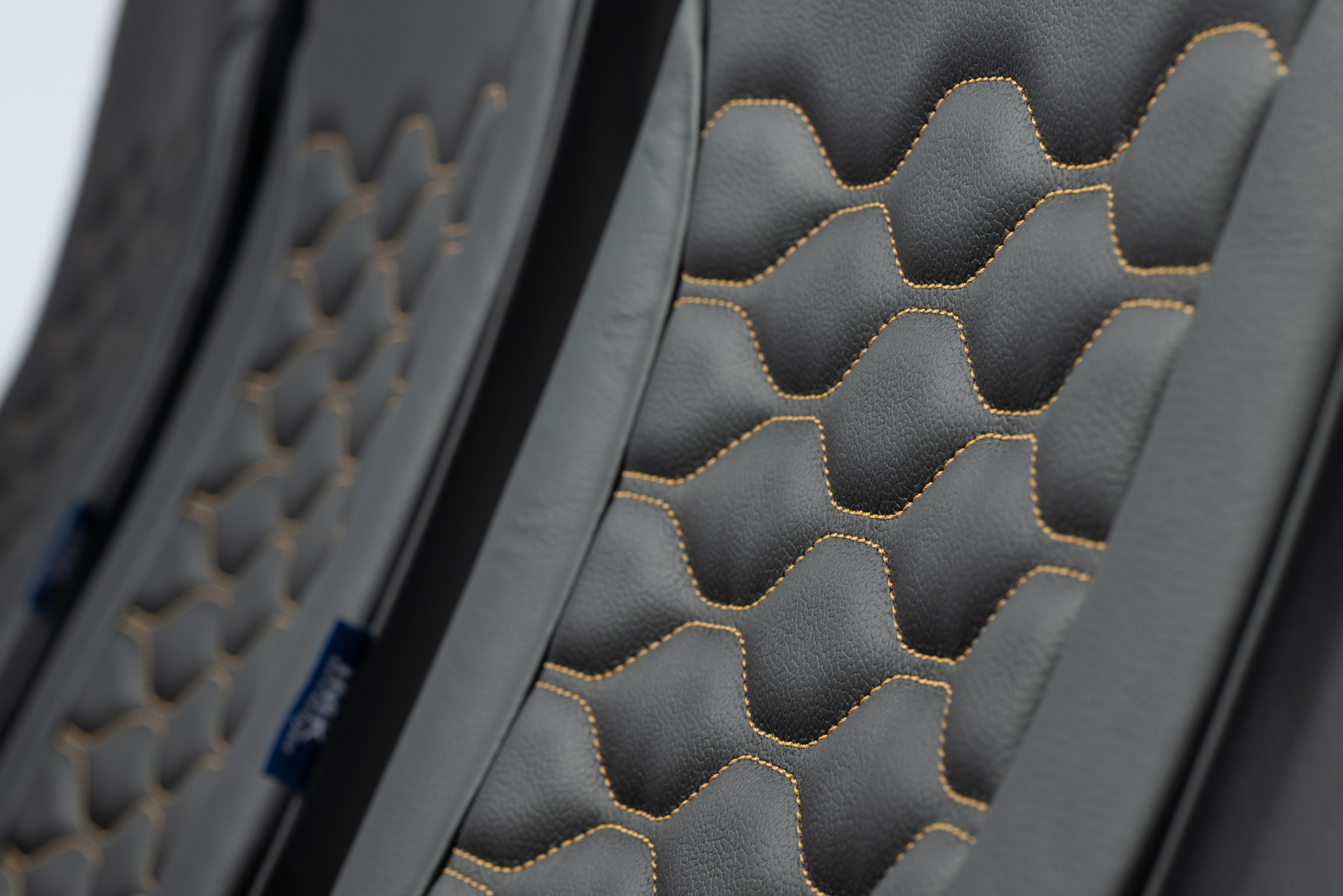 Hawk aircraft seat cover and stitching by Mirus Aircraft Seating